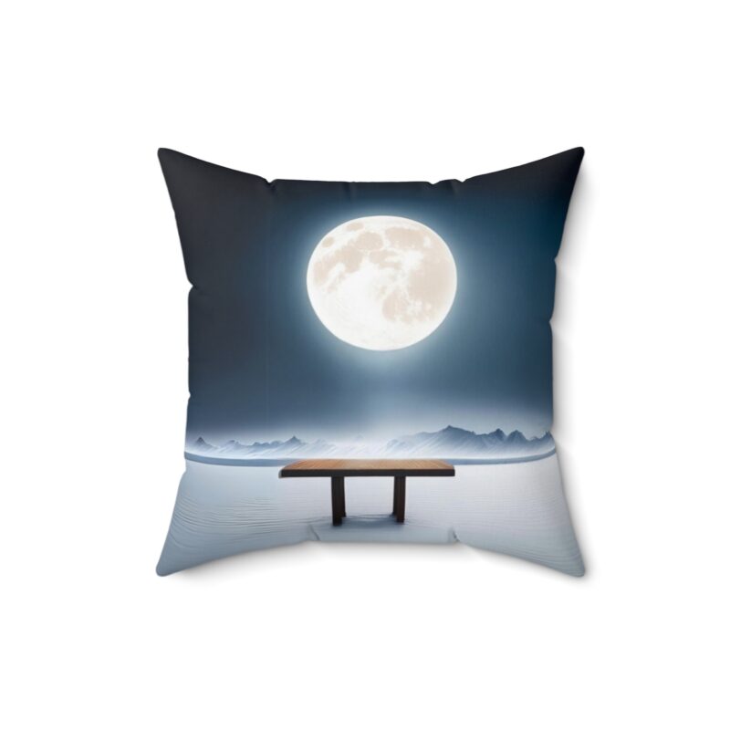 Arctic Moon Throw Pillow
