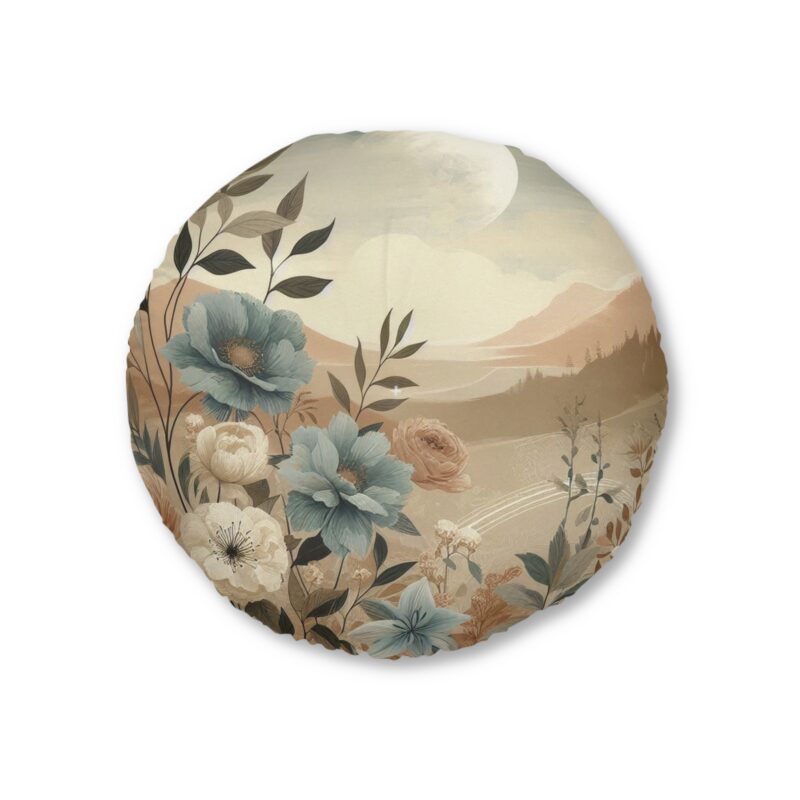 Pastel Escape Tufted Floor Pillow, Round