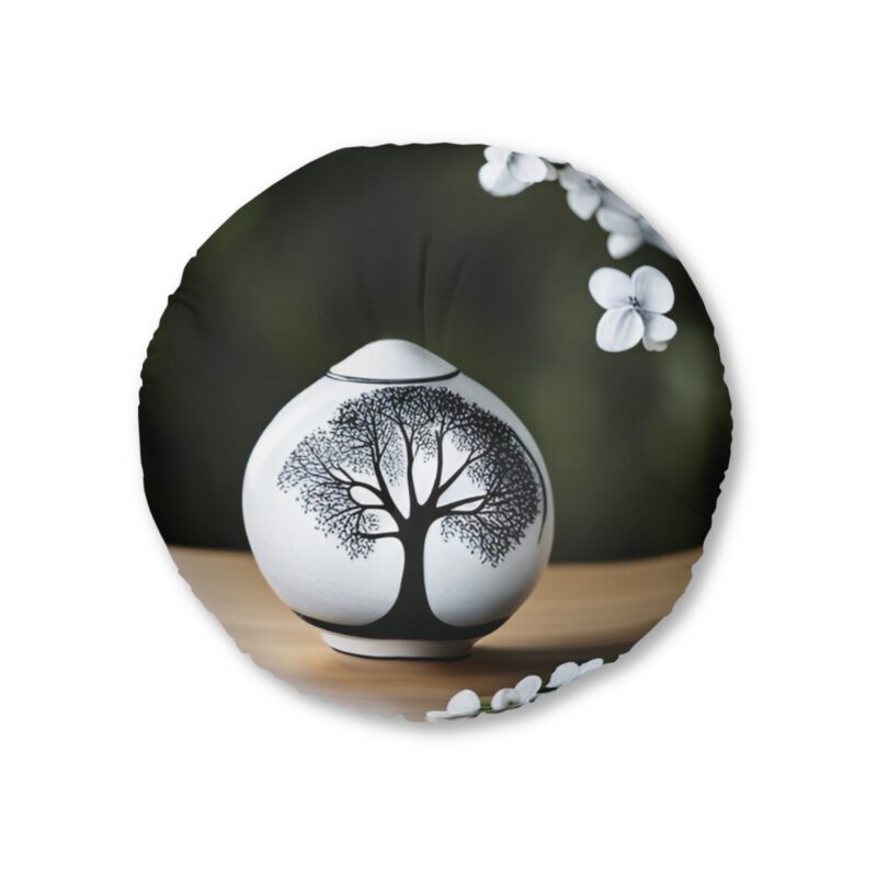 Summer Breeze Tufted Floor Pillow, Round