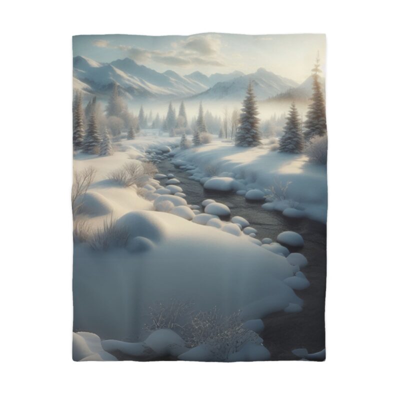 Snowy Haven Duvet Cover